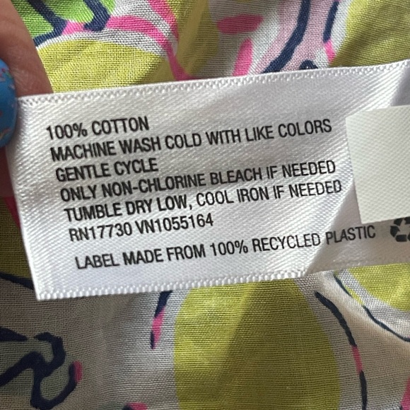LILLY PULITZER Button Down 100%Cotton Shirt size medium for Target - Picture 3 of 8